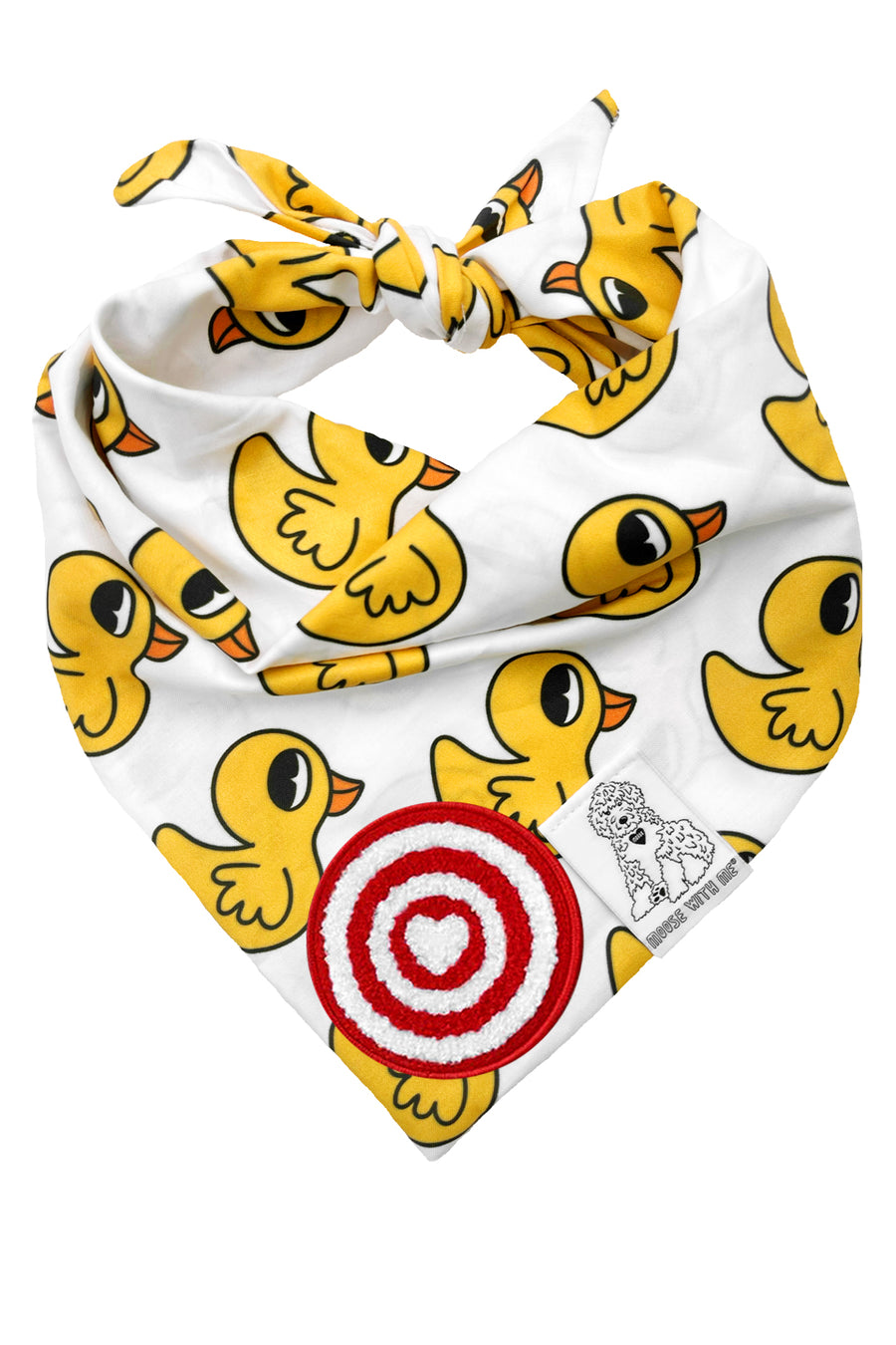 Dog Bandana Rubber Duck - Customize with Interchangeable Velcro Patches