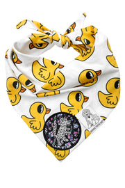 Dog Bandana Rubber Duck - Customize with Interchangeable Velcro Patches