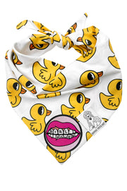 Dog Bandana Rubber Duck - Customize with Interchangeable Velcro Patches