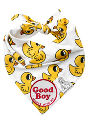 Dog Bandana Rubber Duck - Customize with Interchangeable Velcro Patches