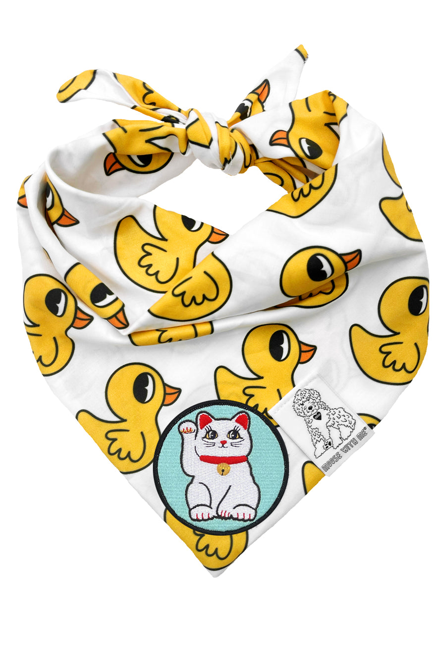Dog Bandana Rubber Duck - Customize with Interchangeable Velcro Patches