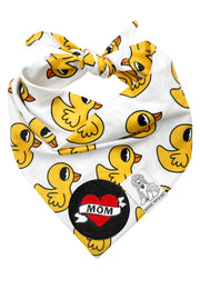 Dog Bandana Rubber Duck - Customize with Interchangeable Velcro Patches