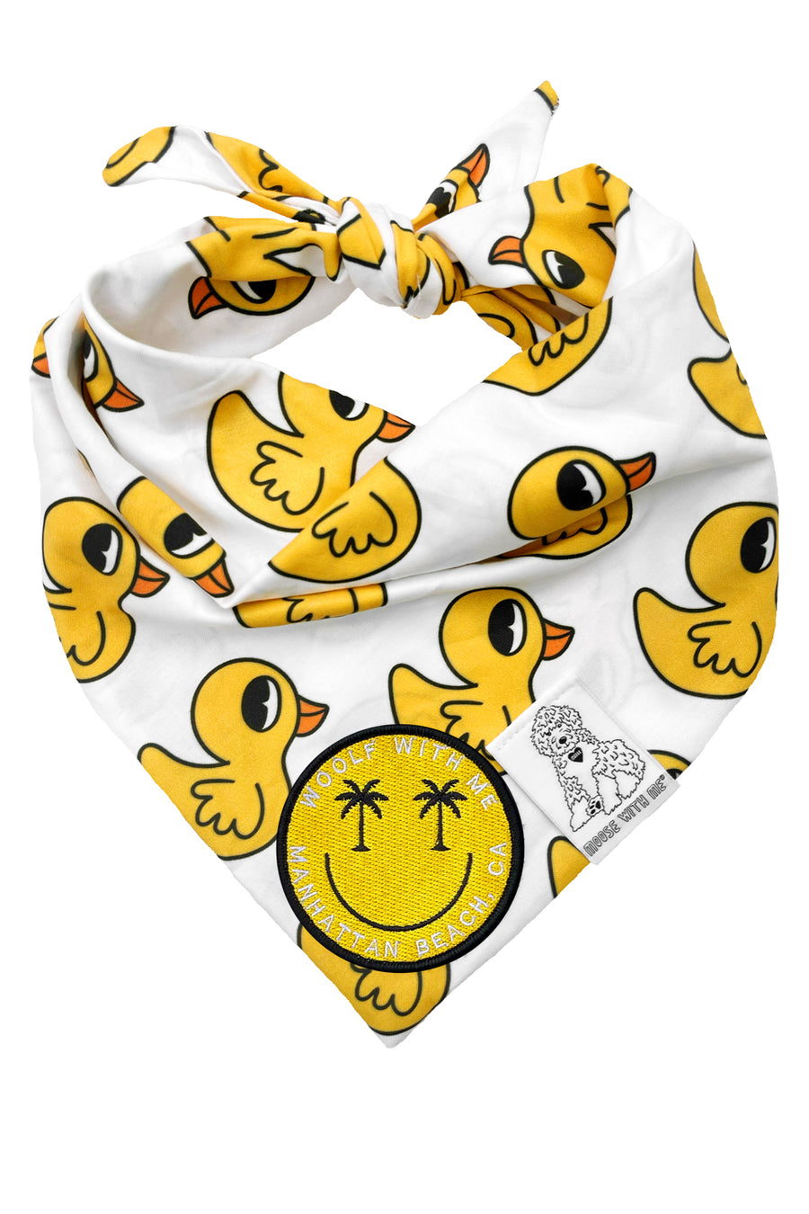 Dog Bandana Rubber Duck - Customize with Interchangeable Velcro Patches