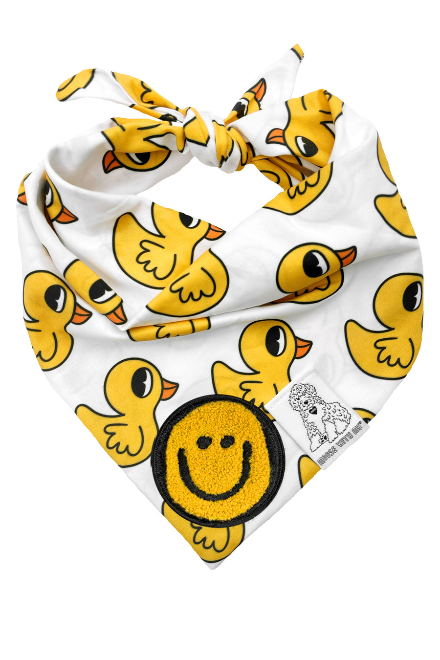 Dog Bandana Rubber Duck - Customize with Interchangeable Velcro Patches
