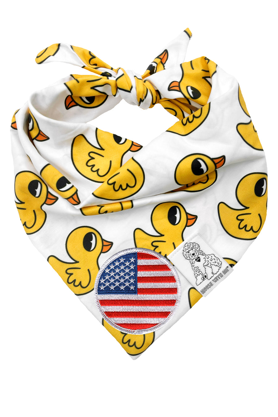Dog Bandana Rubber Duck - Customize with Interchangeable Velcro Patches