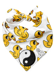 Dog Bandana Rubber Duck - Customize with Interchangeable Velcro Patches
