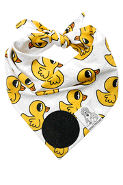 Dog Bandana Rubber Duck - Customize with Interchangeable Velcro Patches