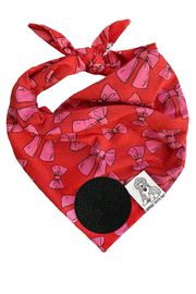 Dog Bandana Bows - Customize with Interchangeable Velcro Patches