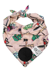 Dog Bandana Zombies - Customize with Interchangeable Velcro Patches