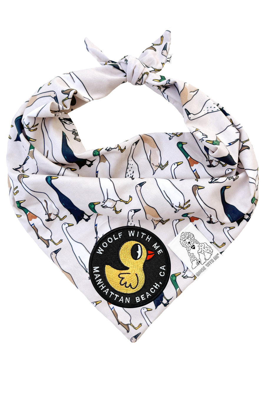 Dog Bandana Duck - Customize with Interchangeable Velcro Patches