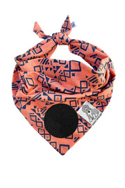 Dog Bandana Aztec - Customize with Interchangeable Velcro Patches