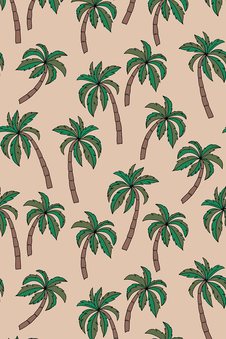 Organic Crib Sheet Palms