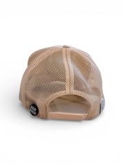 ADULT Customizable Trucker Hat, Patches Sold Separately (Cream)