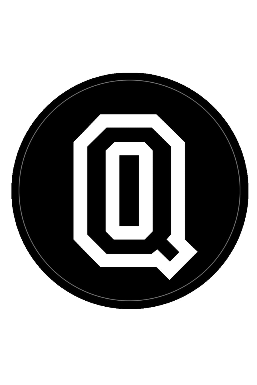 Velcro Initial Letter Q Patch