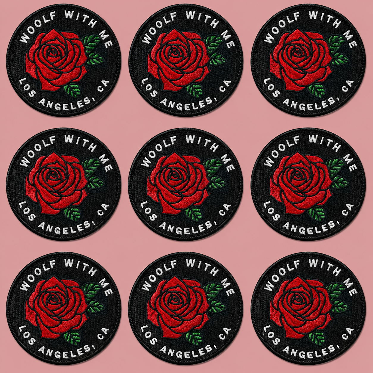 Velcro Patch | Red Rose (Los Angeles)