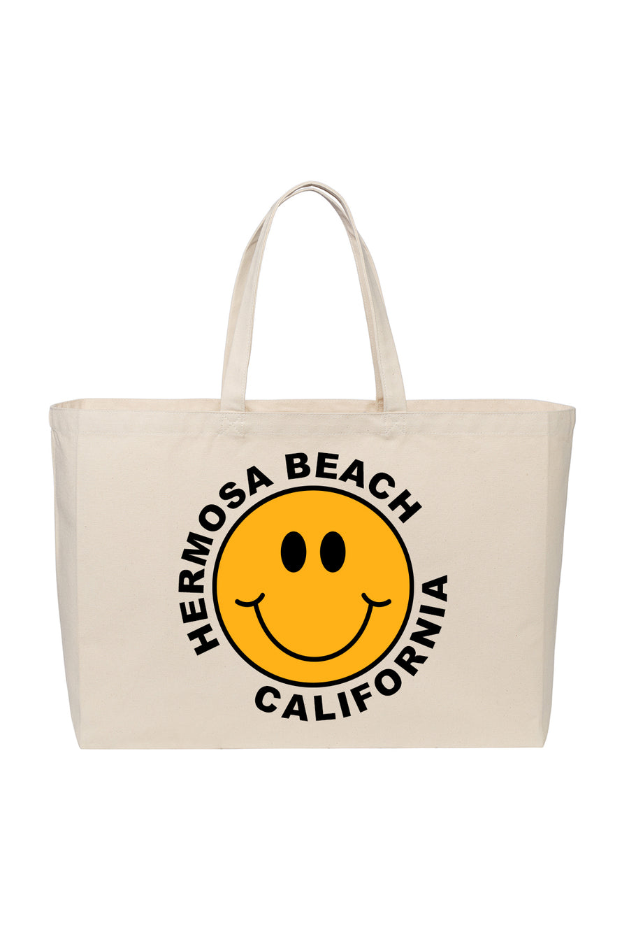 ★ Hermosa Beach Tote Bag Smiley Face