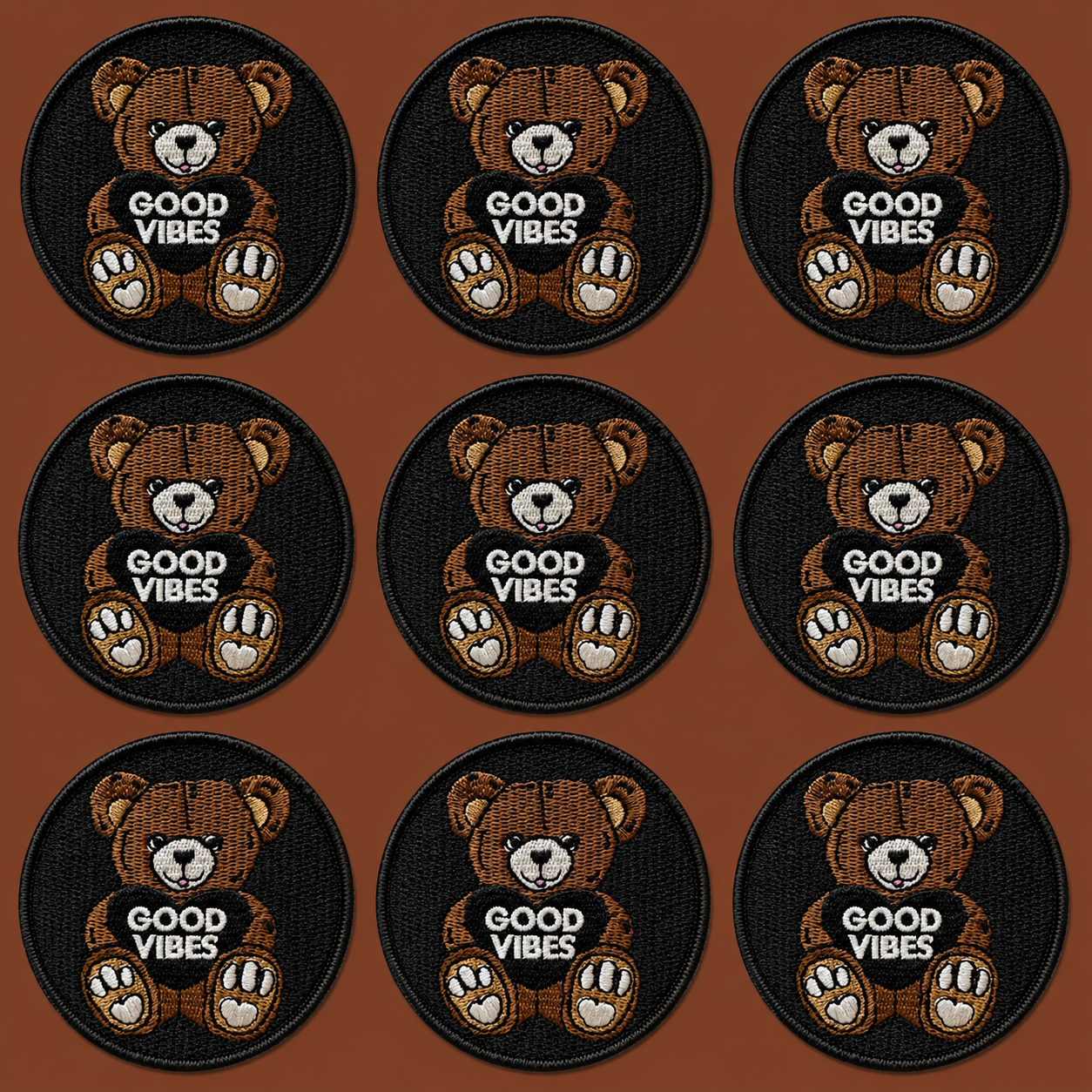Velcro Patch | Good Vibes (Teddy)