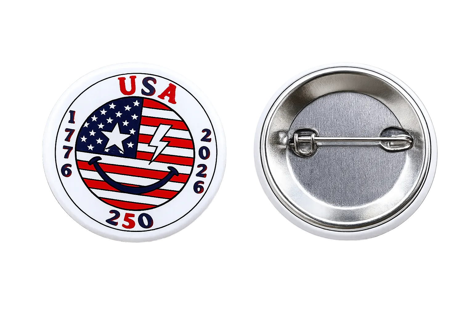 Pin Back Button - USA 250th