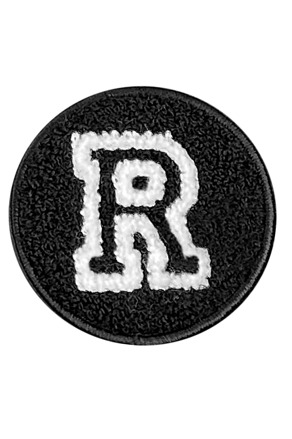 Letter R Velcro Patch | Embroidery : Woolf With Me® Manhattan Beach, Ca
