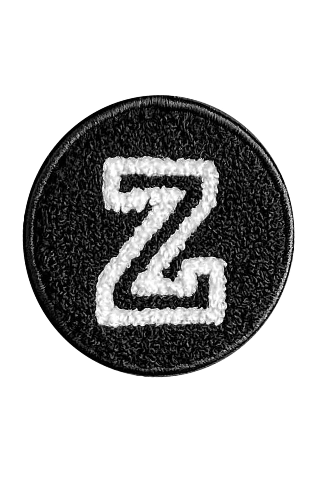 Letter Z Velcro Patch | Embroidery : Woolf With Me® Manhattan Beach, Ca