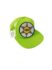 TODDLER Trucker Hat with Interchangeable Velcro Patch (Lime)