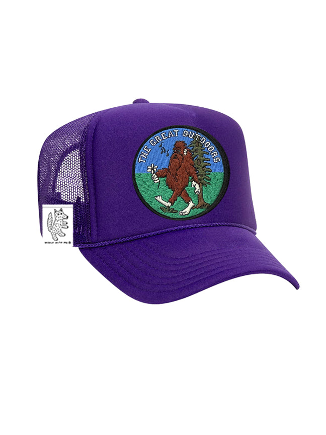 KIDS Purple Trucker Hat | Interchangeable Velcro Patch: Woolf With Me®