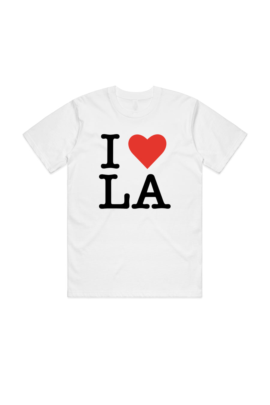 I Heart LA Tshirt, White (Men, Women & Children Sizes)