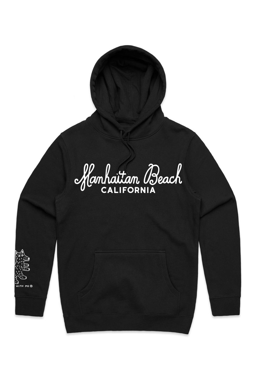 Hoodie Sweatshirt, Black (Choose a City)