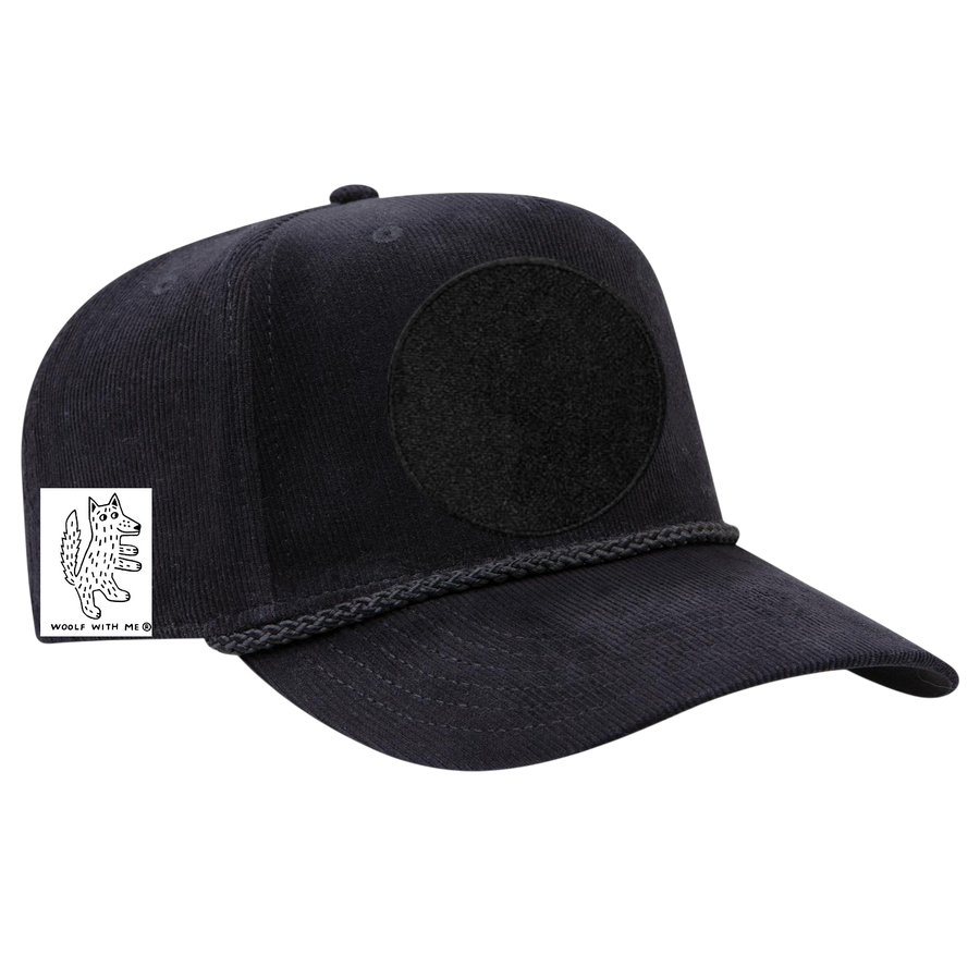 ADULT Customizable Corduroy Baseball Cap (Black)