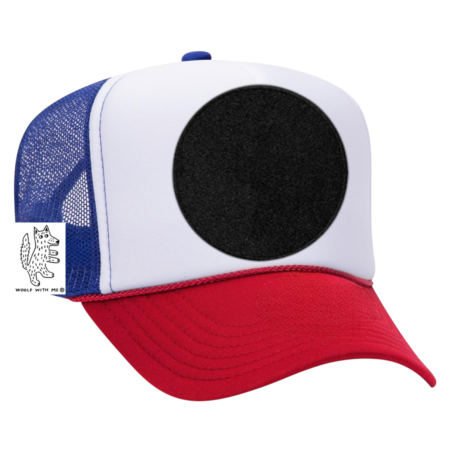 KIDS Customizable Trucker Hat  (Red White & Blue)