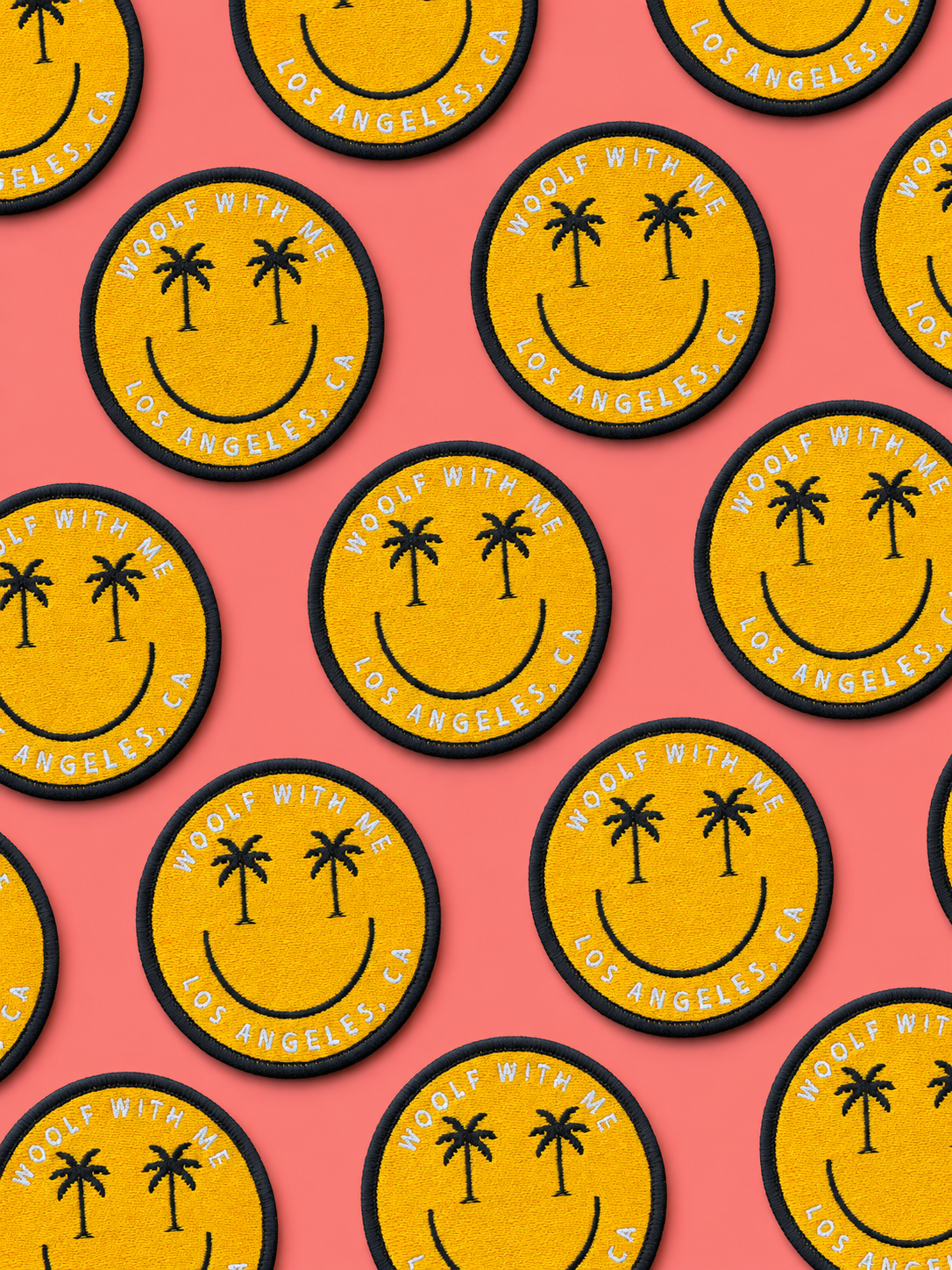 Velcro Patch | Happy Face (Los Angeles)
