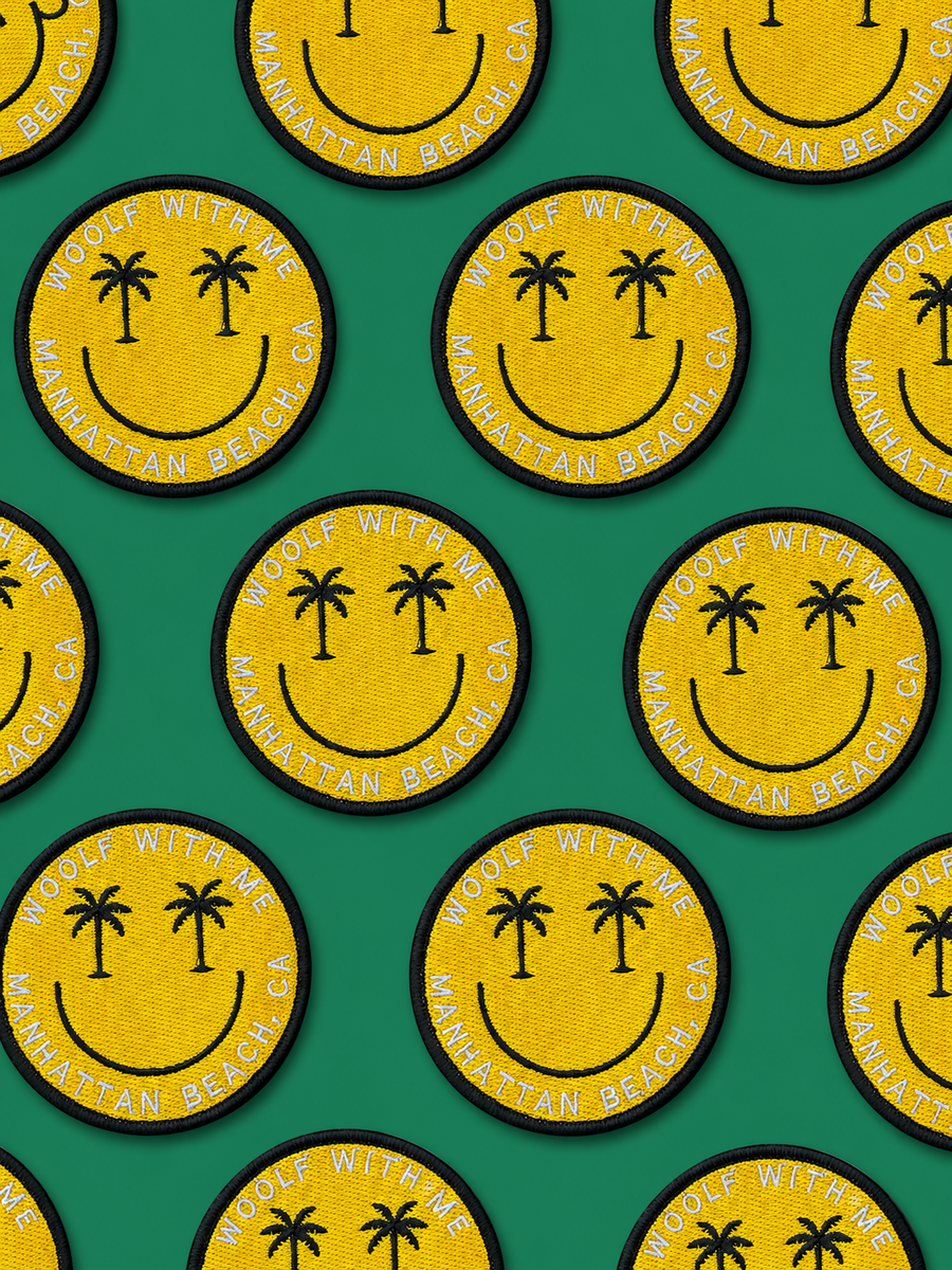 Velcro Patch | Happy Face (Manhattan Beach)