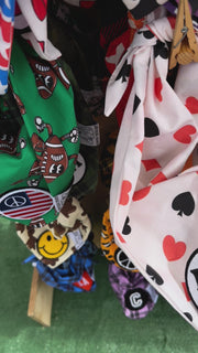 Dog Bandana Suits - Clubs, Diamonds, Hearts and Spades - Customize with Interchangeable Velcro Patches