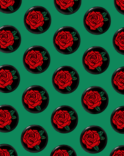 Pin Back Button | Rose