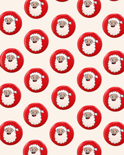 Pin Back Button | Santa
