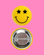 Pin Back Button | Star Smiley