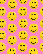 Pin Back Button | Star Smiley