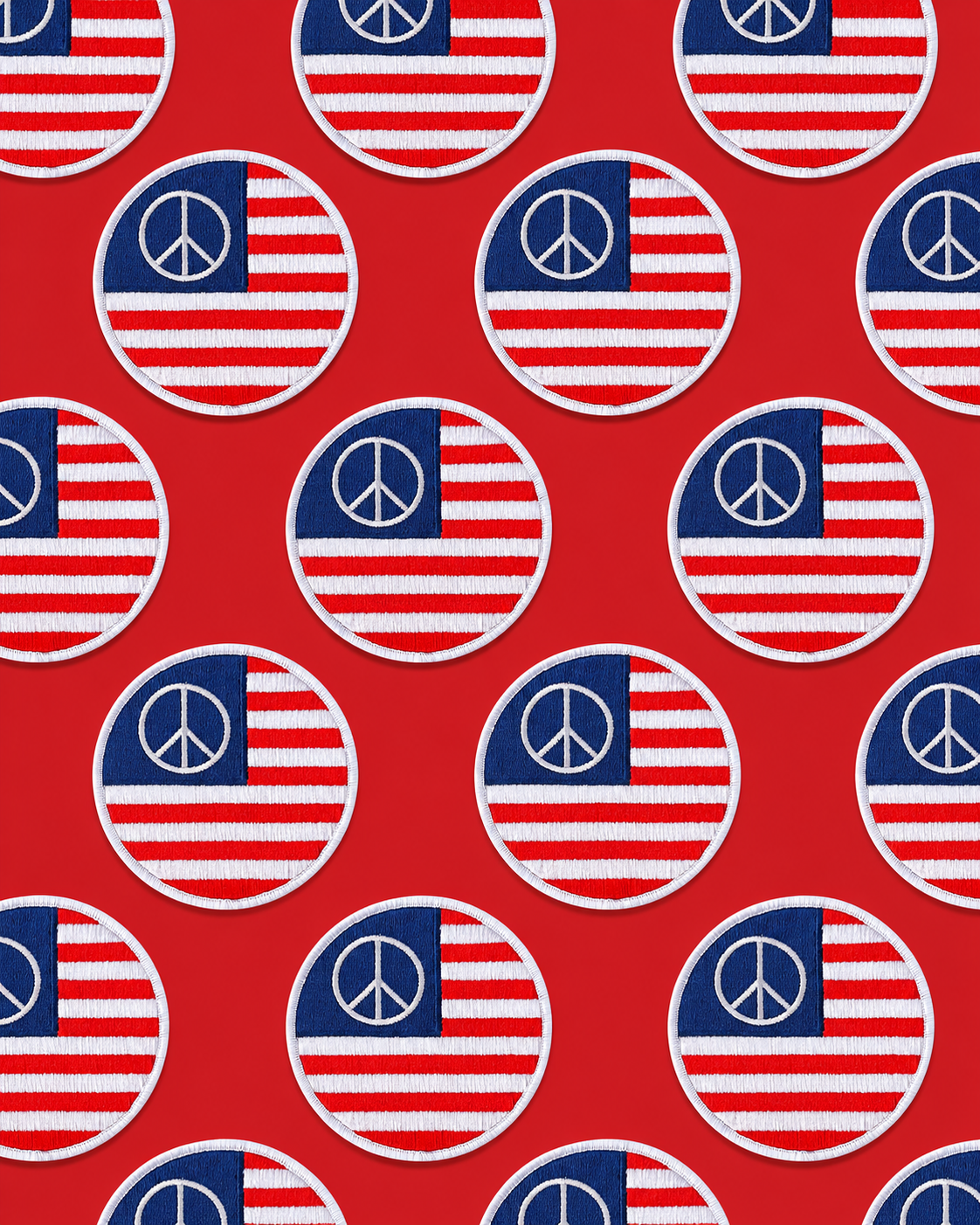 Velcro Patch | USA Peace Sign