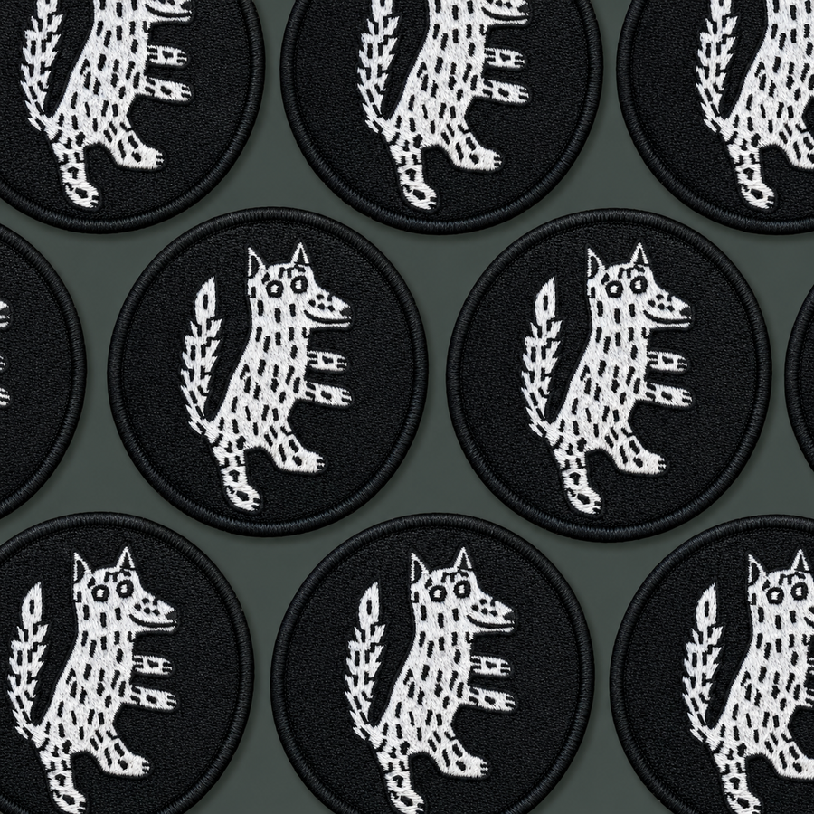Velcro Patch | Black Wolf