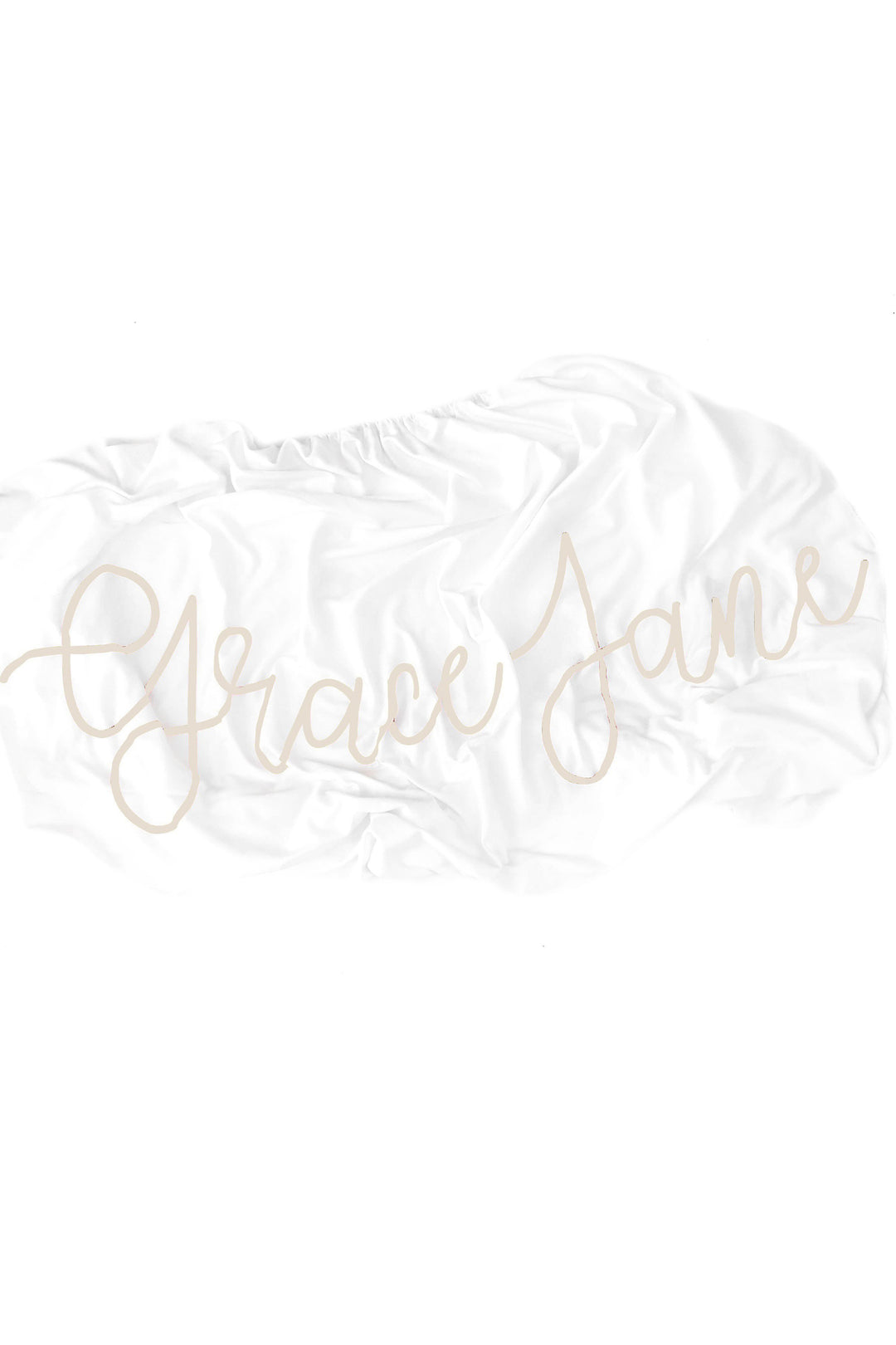 Personalized Crib Sheet, Cursive | Personalized Gifts : Woolf With Me®