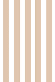 Woolf With Me Fitted Crib Sheet Stripes color_cashew