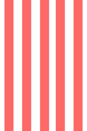 Woolf With Me Fitted Crib Sheet Stripes color_coral