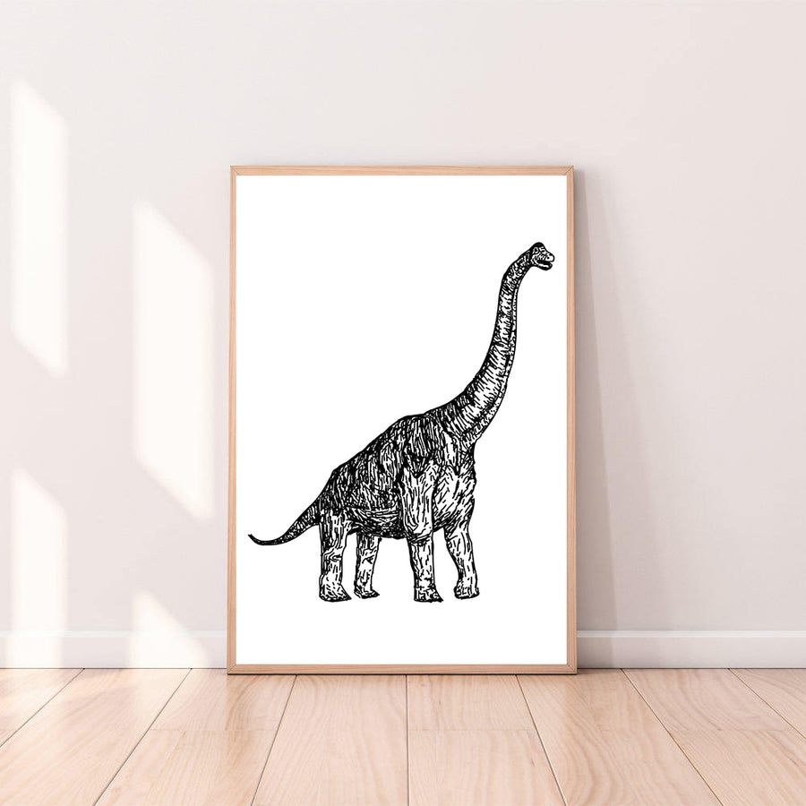Wall Art Dinosaur color_black
