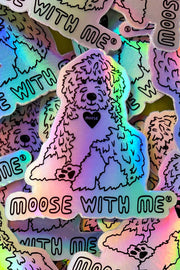 Dog Holographic Vinyl Sticker