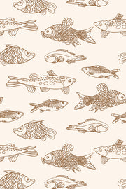 Organic Swaddle Blanket Fish