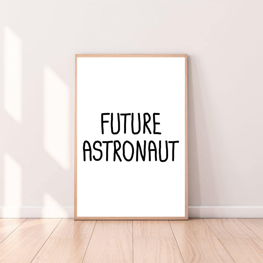 Wall Art Future Astronaut color_black