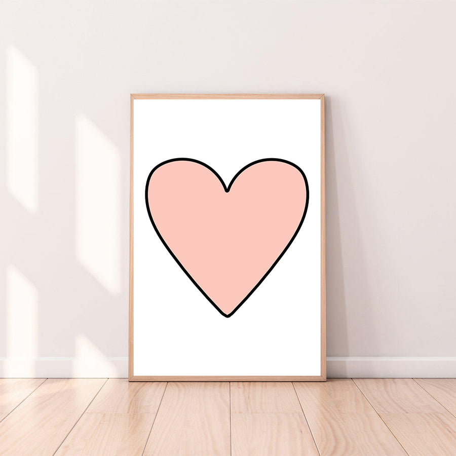 Wall Art Heart color_pale-pink