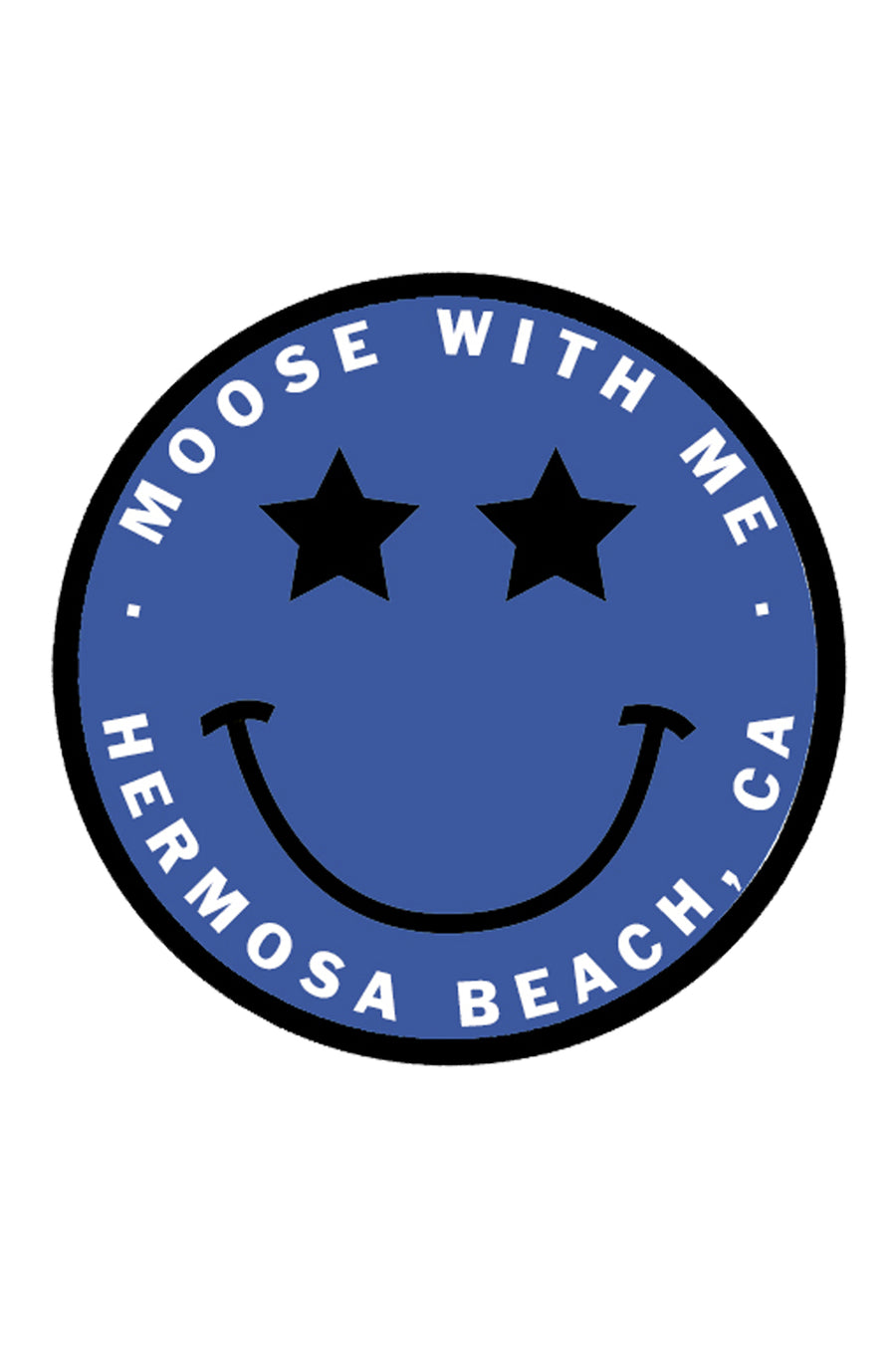 PREORDER Velcro Patch Star Smiley Face Hermosa Beach California