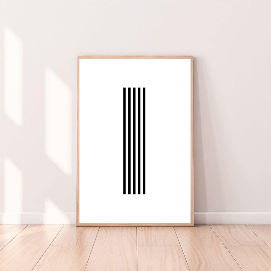 Wall Art Letter I color_black