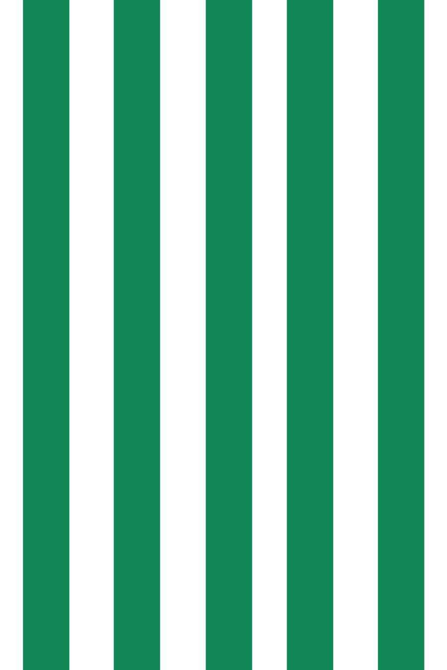 Woolf With Me Fitted Crib Sheet Stripes color_kelly-green